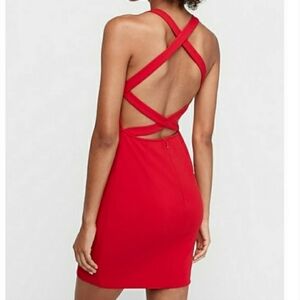 Express cut-out back dress